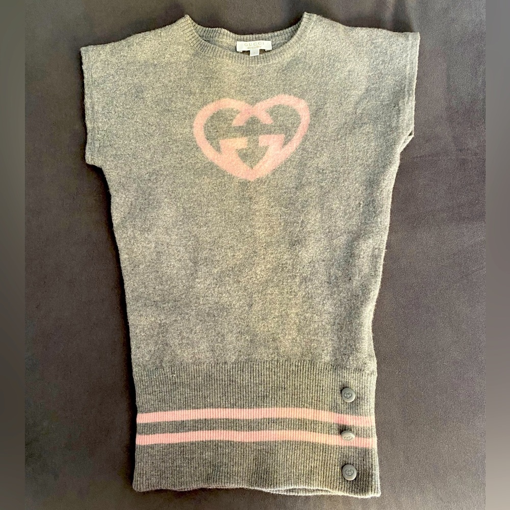 Authentic Gucci Girls Sweater Dress Size 6